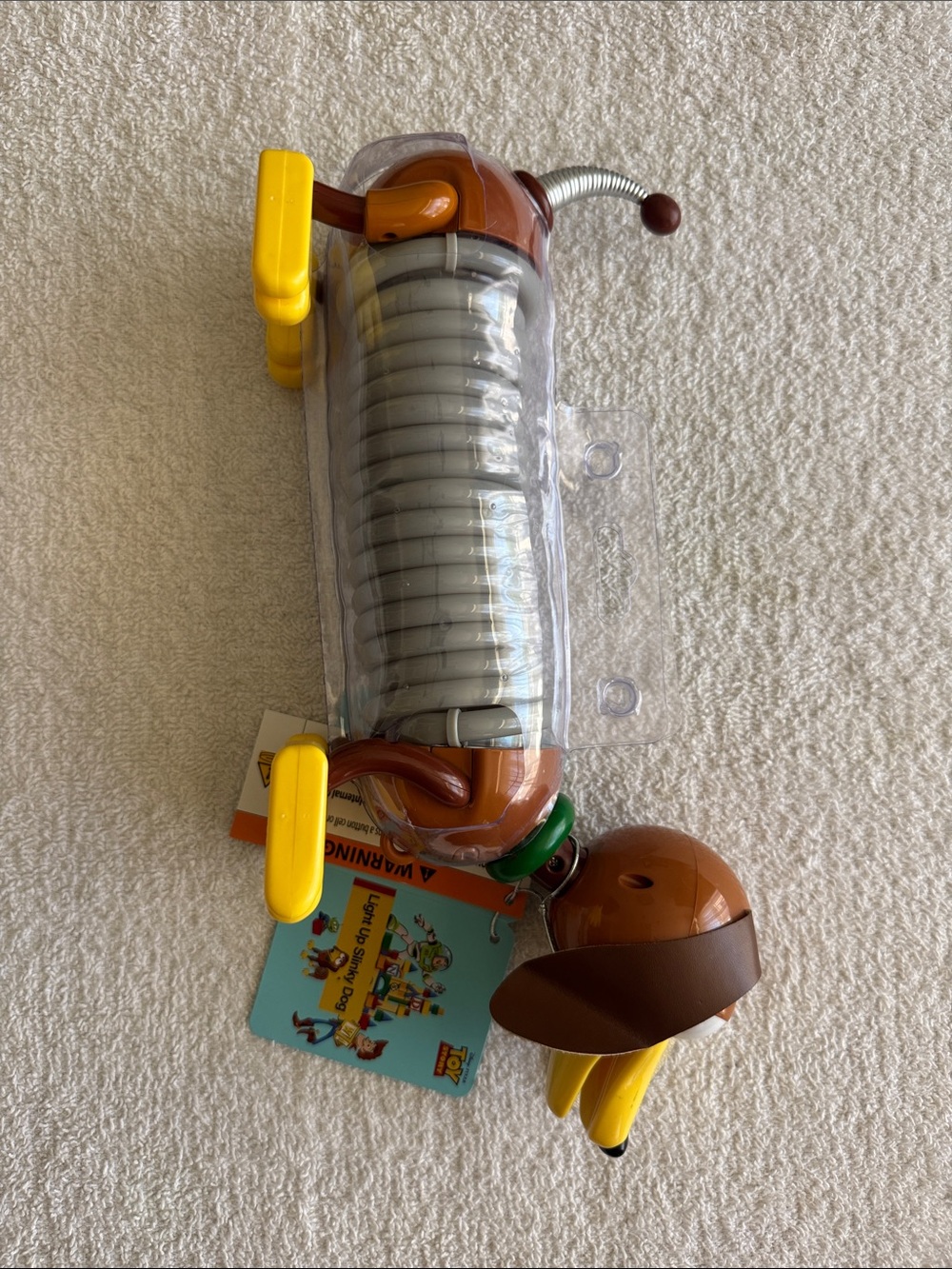 Disney Pixar Toy Story “Light Up Slinky Dog” Toy - Brown & Yellow - Picture 4 of 8